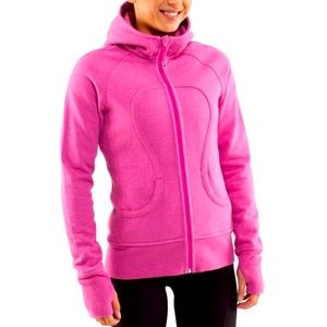 Lululemon hot pink scuba zip up